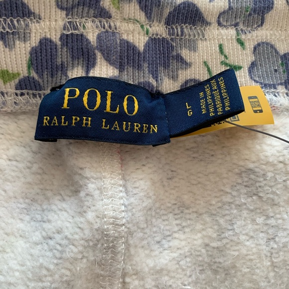 NWT Ralph Lauren Cotton Blend Shorts: Floral, Blue/Yellow/Pink Tulips Pockets L - Picture 5 of 11